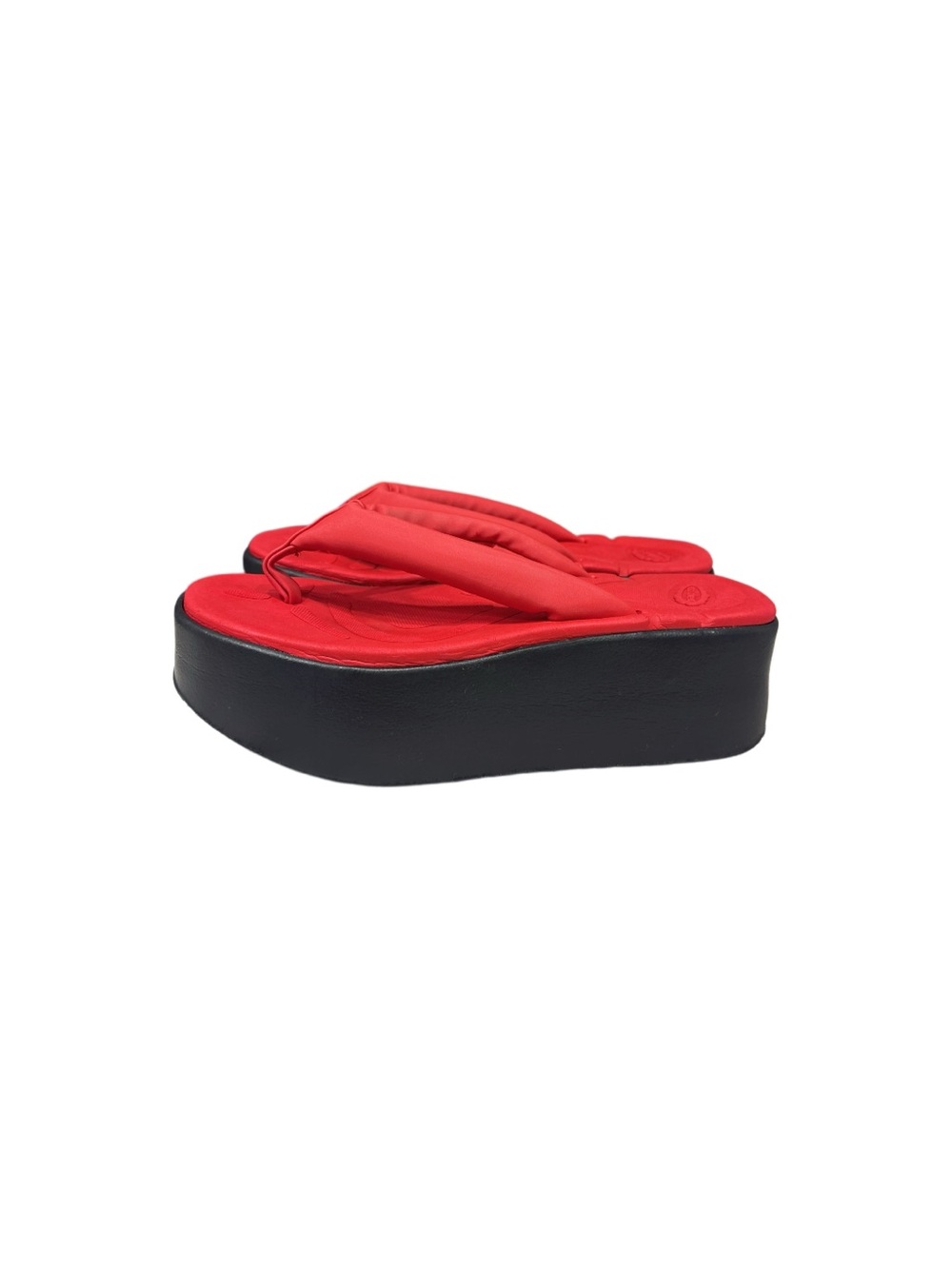 Azaleia Brazil Platform Sandals Flip Flop Y2K Streetwear Urban Red Size 8